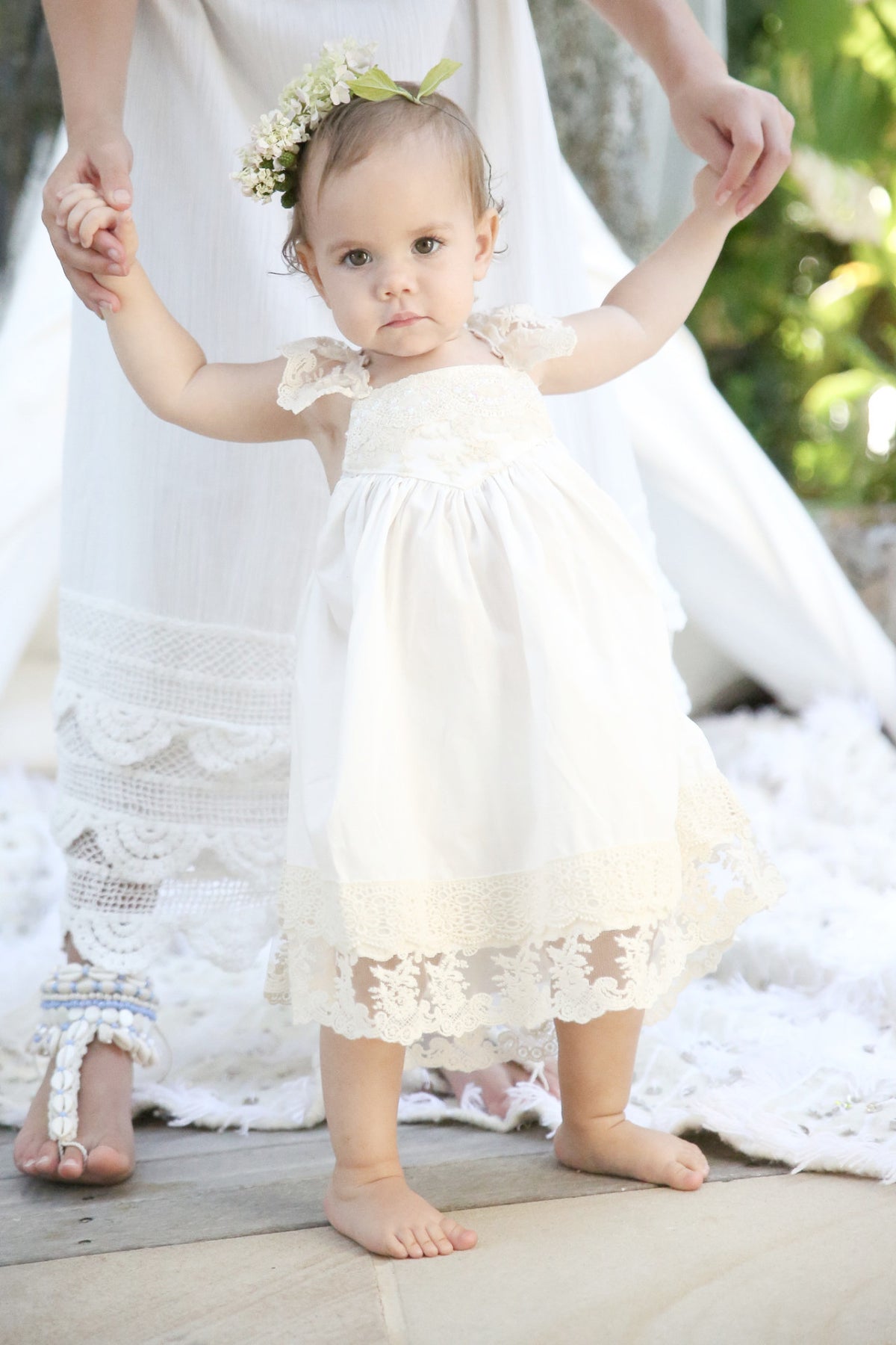 SECOND Baby Ivory French Vanilla Dress - Tea Princess